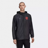 Imagem da oferta Jaqueta Corta-Vento Flamengo Adidas Capuz Masculina - Chumbo