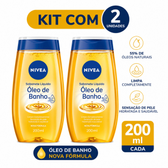 Imagem da oferta Kit 2 Sabonete Corporal Óleo de Banho Nivea 200ml Cada