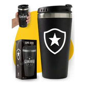 Imagem da oferta Copo Térmico Emborrachado Inox Com Tampa 450ml Botafogo