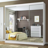 Imagem da oferta Guarda Roupa Casal Madesa Veneza 3 Portas de Correr com Espelho