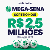 Imagem da oferta Bolões Mega-Sena R$ 2,5 Milhões: Sorteio HOJE!