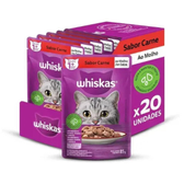 Imagem da oferta Whiskas Sachê 85g – 16 Unid +4 Grátis Leve 20