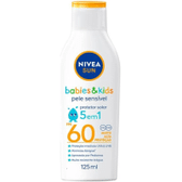 Imagem da oferta Protetor Solar NIVEA SUN Kids & Babies Pele Sensível FPS 60 125ml