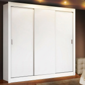Imagem da oferta Guarda Roupa Casal Madesa Mônaco 3 Portas de Correr Branco