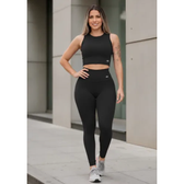 Imagem da oferta Conjunto Blackout Zero Transparência Legging E Cropped Suple Preto G