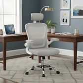 Imagem da oferta Cadeira de Escritório Ergonômica Giratória Luvinco B100 Boston, Cinza, Mesh, Ajuste Lombar, Laudo NR-17