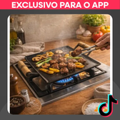 Imagem da oferta Chapa Lanche Hambúrguer Fogão 30x30 Churrasqueira