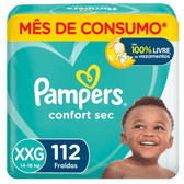 Imagem da oferta Fralda Pampers Confort Sec XXG - 112 Unidades