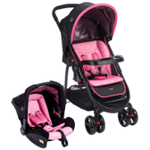 Imagem da oferta Carrinho de Bebê Cosco Travel System Nexus KDD-6798 - Rosa