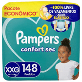 Imagem da oferta Fralda Pampers Confort Sec XXG 148 Unidades