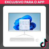 Imagem da oferta All in One Windows 11 Home 23,8 Pol Full HD Intel Core i3 4GB 128 GB SSD Branco Ultra - UB842