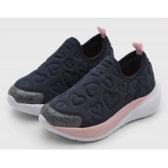 Imagem da oferta Tênis Infantil Bibi Slip On Texturizado Azul Marinho (Tam 25-34)