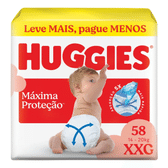 Imagem da oferta 2 Pacotes Fralda Descartável Huggies Máxima Proteção XXG - 58 Unidades