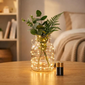 Imagem da oferta Fio De Fada Led 2 Metros 20 Leds Amarela Decoração Pilhas Inclusas
