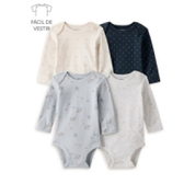 Imagem da oferta Kit Body Bebê 4 Peças Ursinhos Multicor Carter's