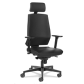 Imagem da oferta Cadeira Flexform Klass Black Leather