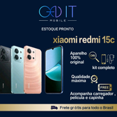 Imagem da oferta Xiaomi Redmi 15C Dual SIM 128GB256GB 4GB8GB RAM Tela 6,9" 6000mAh