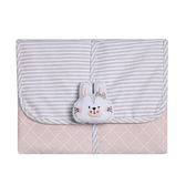 Imagem da oferta Trocador Portátil para Bebê Papi Friends Rosa e Cinza 66cm x 40cm