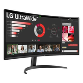 Imagem da oferta Monitor LG UltraWide Curvo QuadHD 2K de 34 PBP sRGB 99% HDR10 100Hz - 34WR50QK-B