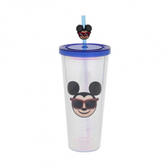 Imagem da oferta Copo com Canudo Pingente Mickey Emoji 650ml