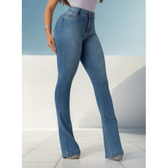 Imagem da oferta Calça Flare Jeans Cintura Alta