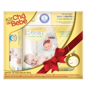 Imagem da oferta Kit Chá de Bebê Huggies Primeiros 100 dias - Fralda P 22 Unidades + Creme + Lenço Umedecido 48 Unidades