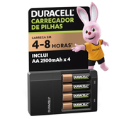 Imagem da oferta Duracell Carregador de Pilhas Recarregáveis AA e AAA Com 4 Pilhas AA Inclusas Bivolt