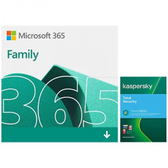 Imagem da oferta Microsoft 365 Family 1 Licença para até 6 Usuários Assinatura 15 Meses + Kaspersky Antivírus Total Security 5 Dispositivos Licença 12 Meses