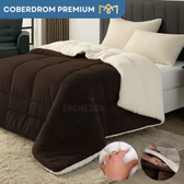 Imagem da oferta Coberdrom Cobertor Casal Queen Edredom Super Macio Toque Aveludado Dupla Face Hotel Premium Luxo Cor Tabaco