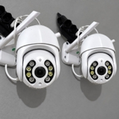 Imagem da oferta Kit 2 Câmera Ip Inteligente Wifi Rotativa A8 App Yoosee 360º Cor Branco
