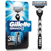 Imagem da oferta Gillette Mach3 Aparelho de Barbear com 3 Lâminas 1 Unidade