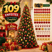 Imagem da oferta Árvore Natal Pinheiro 180cm Enfeitada Decorada Promoção