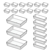 Imagem da oferta Kit 21 Organizador Multiuso Modular Gavetas Acrílico Cristal