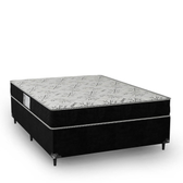 Imagem da oferta Cama Box Casal + Colchão D33 One Face - Suede Preto - e-Shop Casa