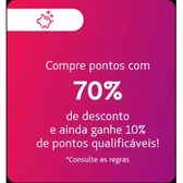 Imagem da oferta Compra de Pontos Latam com 70% de desconto - Valor a cada 1000 pontos