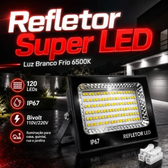 Imagem da oferta Kit com 2 Refletor Super Led 400w IP67