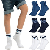Imagem da oferta Kit 3 Pares Meia Menino Puma Infantil Cano Longo