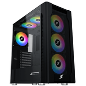 Imagem da oferta Gabinete Gamer SuperFrame Overtake Mid Tower Vidro Temperado ATX Sem Fonte Com 6 Fans