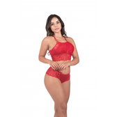 Imagem da oferta Conjunto de Lingerie em Renda sem Bojo - Deluene