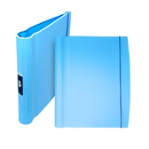 Imagem da oferta Fichário Dello azul pastel com 4 argolas e estojo