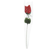 Imagem da oferta Florarte Rosa Artificial Botão Vermelha Aveludada 32cm Flor Realista com Toque Suave para Decoração e Arranjos