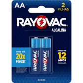 Imagem da oferta Pilha, Rayovac, 20853, Azul, Aa, Pequena, Pacote De 2