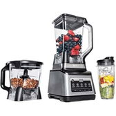 Imagem da oferta NINJA LIQUIDIFICADOR 1200 W 5 Funções para Smoothies Picar Massa e Mais com Auto IQ Jarra 22L Jarra de Processador de 2L e 1 Copo para Levar Preto