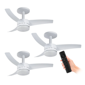 Imagem da oferta Kit 3 Ventiladores de Teto Arno Ultimate Bivolt Branco com 3 Pás e Controle Remoto VX13