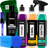 Imagem da oferta Kit Shampoo V-Floc V-Mol Limpador Sintra Fast Vonixx Pretinho Vintex