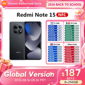 Imagem da oferta Smartphone Xiaomi Redmi Note 15 Versão Global MTK Helio G100-Ultra Tela AMOLED de 6.77' Câmera de 108MP Bateria de 600