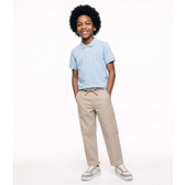 Imagem da oferta Calça Baggy Infantil Em Algodão Com Bolso Lateral -Tam 5 a 14 Anos