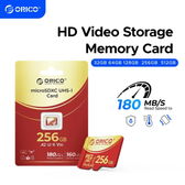 Imagem da oferta Cartão de Memória ORICO 64GB MicroSDXC UHS-I 180MBs Gravação 4K UHD U3 Class10 V30 A1 Micro SD para Câmera