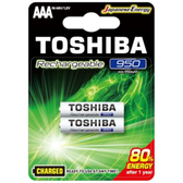 Imagem da oferta Pilha Recarregável AAA 1,2V 950mAh TNH3GAE TOSHIBA (Cartela com 2 unid.)