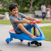 Imagem da oferta Carrinho Infantil Rolimã Gira Triciclo Roda Led Volante 360° Suporta 70kg